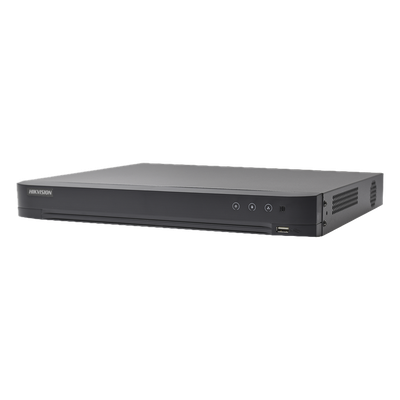 [Audio Bidireccional] DVR 32 Canales TurboHD + 8 Canales IP / 5 Megapixel Lite - 3K Lite / Acusense / Reconocimiento Facial  / Audio por Coaxitron / 2 Bahías de Disco Duro / H.265+ / Salida de Video en Full HD