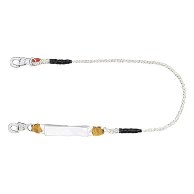 Amortiguador con Cable de Protección de  Nylon y 2 Ganchos de Seguro Doble.