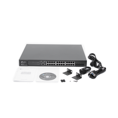 Switch JetStream PoE+ administrable Capa 2, 24 puertos 10/100/1000 Mbps + 4 puertos SFP 384 W - Imagen 6