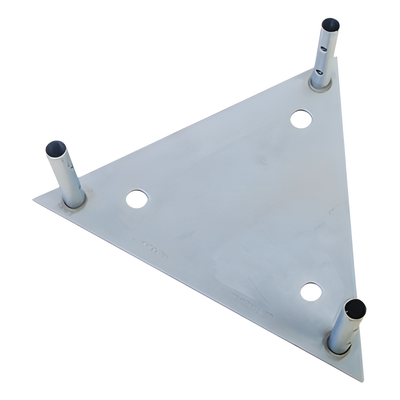 Base para Tramo STZ60G con Placa 1/2", Niple de 3/4", Galvanizado por Inmersión en Caliente.