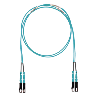 Jumper de Fibra Óptica / Multimodo OM3 50/125 / SC-SC Dúplex / LSZH / 2 m (6.56 pies) / Aqua