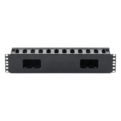 Organizador de Cables Horizontal de 2U para Rack de 19", Fabricado en Polímero Resistente a Deformaciones y Rayones - Imagen 4