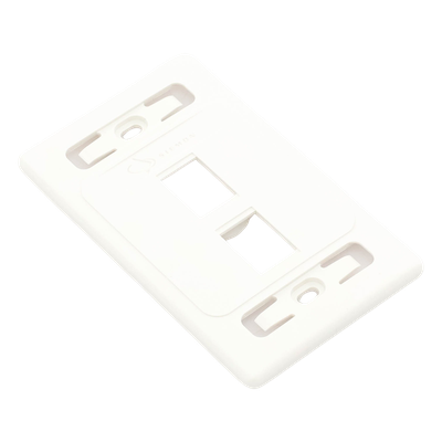 Placa de Pared Modular 10G MAX de 2 Salidas, Color Blanco - Imagen 3