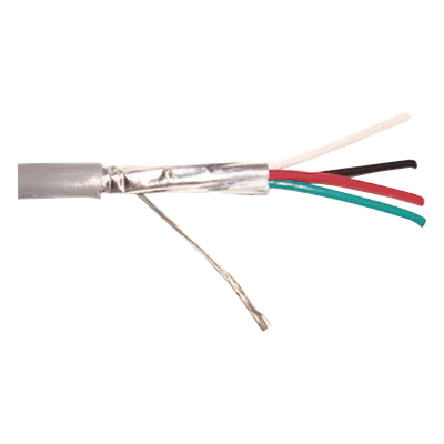 Cable 4 x 16 AWG / Blindado / 305 Metros (1000 Pies) / Riser / UL / Color Gris / Hecho En México