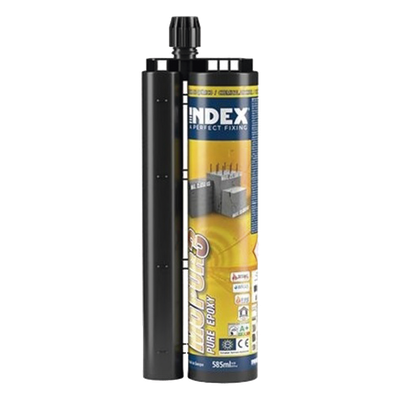 Resina Epoxico Puro 3:1 para Concreto Fisurado y Armado, Taladros Inundados, Vibraciones y Aplicaciones Estructurales / Curado Lento / Para Cargas Sísmicas Categoría C1 y C2 / Contenido 385 ml. 