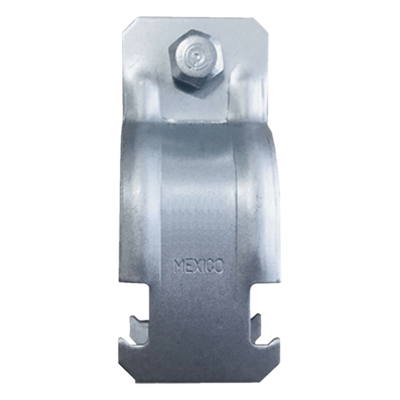 Abrazadera Unicanal para Conduit Cédula 40  de 1 1/2" (38 mm).