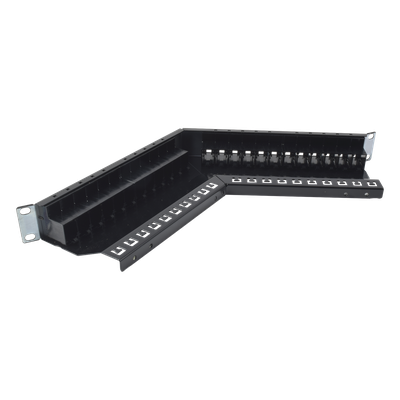 Patch Panel Z-MAX de 24 Puertos, Blindado, Precargado con Jacks Categoría 6A, Angulado, 1UR - Imagen 3