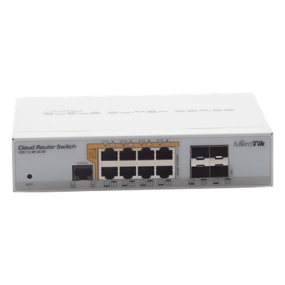 Cloud Router Switch Administrable L3, 8 puertos 10/100/1000 Mbps c/PoE Pasivo ó 802.3af/at, 4 Puertos SFP - Imagen 5