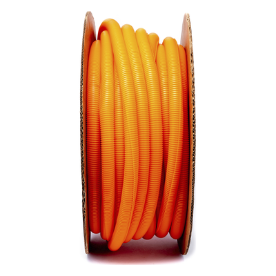 Tubo Corrugado Abierto para Protección de Cables, 1in (25.4 mm) de Diámetro, 30.5 m de Largo, Color Naranja - Imagen 3