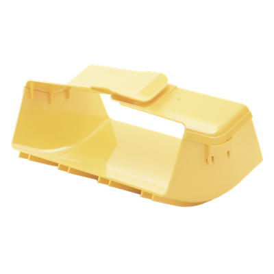 Bajada Vertical Interior de 45º con Tapa, Para uso con Canaletas 12X4 FiberRunner™, Color Amarillo - Imagen 7