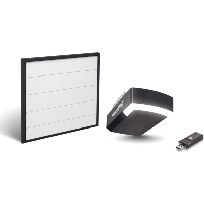 KIT COMPLETO Incluye /Puerta D/ Garage / APDOOR 20x7 Pies / Lisa Linea Central / Color blanco / Insulada / Interfase ACCESSWIFI / Motor FS1000M / 1/2HP / Fuerte/Silencioso/Luz LED/Motor DC .