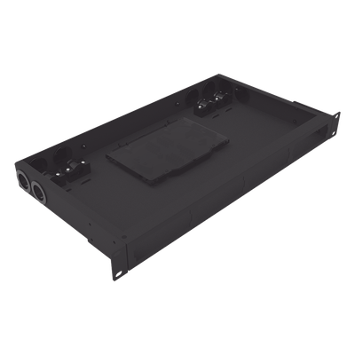 Distribuidor de Fibra Óptica Vacío 19 Pulgadas, Acepta 4 Placas Acopladoras de Linkedpro, Hasta 24 Fibras, 1UR, Incluye Charola de Empalme - Imagen 3