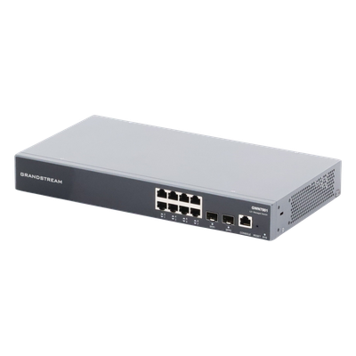 Switch Gigabit Administrable / 8 puertos 10/100/1000 Mbps + 2 Puertos SFP Uplink / Compatible con GWN Cloud. - Imagen 5