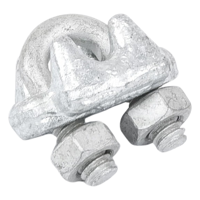Nudo/ Perro/ Abrazadera Acero Forjado para Cable de 3/16" Galv. Inmersión en Caliente. - Imagen 6