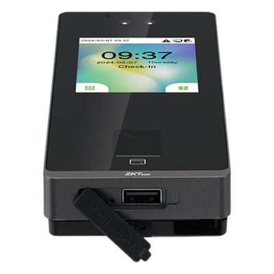 Terminal Biométrica Facial / Pantalla 2.8" / 3,000 Rostros 6,000 Huellas / IP65 / Video Intercom SIP / ONVIF / Anti-Fraude - Imagen 3