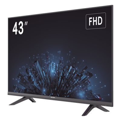 Monitor LED Full HD 43" / Ideal para Oficina y Hogar / Uso 24-7 / Entrada HDMI/VGA/USB / Compatible con Montaje VESA (200 X 200) / Bocinas Integradas