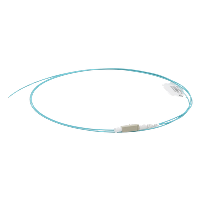 Pigtail de Fibra Óptica LC Simplex, Multimodo OM4 XGLO 50/125, OFNR, Color Aqua, 1 Metro (3.28 Pies) - Imagen 5