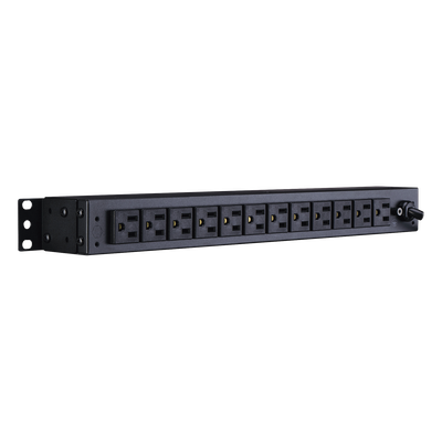 PDU Básico Para Distribución de Energía, Con 12 Tomas NEMA 5-15R Traseras, 1UR, 15 Amp, 120 Vca - Imagen 3