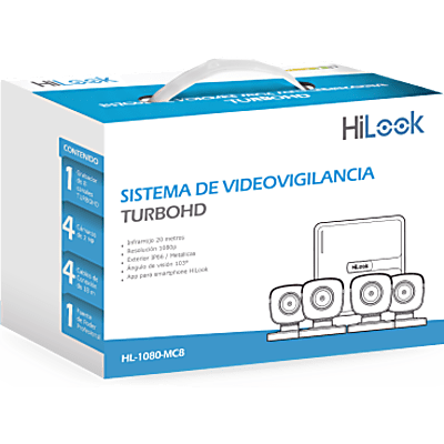 KIT TurboHD 1080p / DVR 8 canales con H.265+ / 4 Cámaras Bala Metálicas / Fuente de Poder / Accesorios de Instalación - Imagen 3