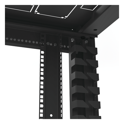 Gabinete para Telecomunicaciones Rack Estándar de 19", 42UR, 600 mm Ancho x 600 mm Profundidad. Fabricado en Acero, Se envía el Gabinete Armado. - Imagen 15