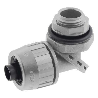 Conector Multi Posición de Nylon de 1/2" para Tubería Liquidtight Polytuff.