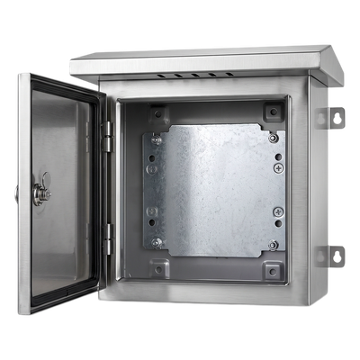 Gabinete para Exteriores de Acero Inoxidable SUS201 / Cilindrico con Techo Inclinado / Ø305 x 195 x 315 mm (12.0 x 7.7 x 12.4 in) / Cerradura con Llave de Seguridad / Compatible con Postes XGAPOLE - Imagen 5