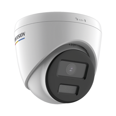 Turret IP 4 Megapixel / Imagen a Color 24/7 / PoE / Lente 2.8 mm / Luz Blanca 30 mts / Exterior IP67 / WDR 120 dB / H.265+ / ONVIF 