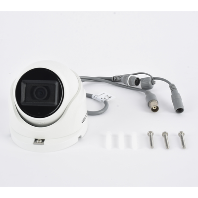 AUDIO POR COAXITRON / Domo TURBOHD 2 Megapixel (1080p) / Gran Angular 106° / Lente 2.8 mm / 20 mts IR EXIR / Exterior IP66 / 4 Tecnologías / dWDR / Metal - Imagen 8