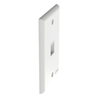 Placa de Pared Vertical, Salida Para 1 Puerto Keystone, Color Blanco - Imagen 4