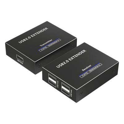 Kit EXTENSOR USB 2.0 de 4 Puertos para Distancias de Hasta 150 m | Soporta USB 2.0, USB 1.1 y USB 1.0 | UTP Cat 5e/6/6a/7 | Soporta Switch Gigabit | Ideal para Cámaras WEB, Impresoras, Escáner, Memorias, Mouse, etc. - Imagen 3