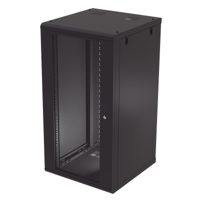 Gabinete de Pared 24U de 635 mm de Profundidad, Rack de 19 pulgadas en Acero Reforzado: Compacto y Resistente para Soluciones Profesionales