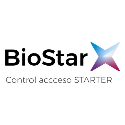 BioStar X edición Starter, Administración de Acceso y asistencia, Licencia para 5 puertas/100 usuarios/1 operador, uso con lectores SUPREMA