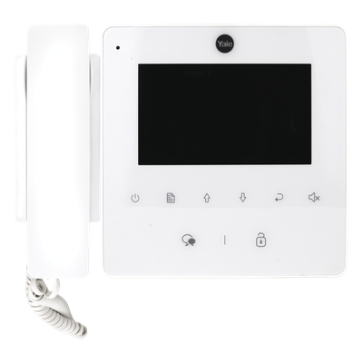 Monitor con teléfono / 4 pulgadas RGB / 320 x 420 / Compatible con TVPortero 80126 / Color blanco