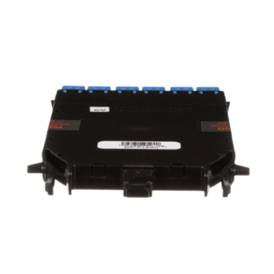 Cassette HD Flex Para 12 Fibras Monomodo OS2, de MPO a 6 Conectores LC Duplex, Método de Polaridad A, Color Azul - Imagen 6