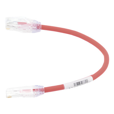 Cable de Parcheo UTP, Cat6A, Diámetro Reducido (28 AWG), CM/LSZH, Color Rojo, 20.3 cm (8 Pulgadas) - Imagen 5