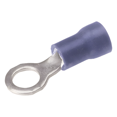 Zapata Terminal de Ojillo  para Tornillo 1/4 in (6 mm) calibre 16-14 AWG con aislamiento de vinilo.