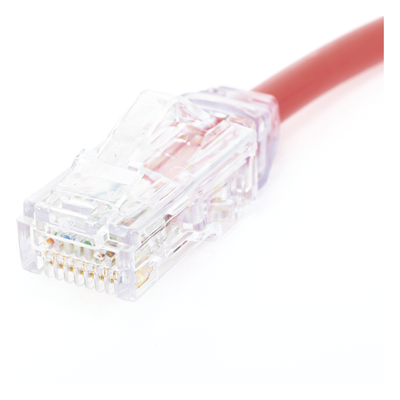 Cable de Parcheo UTP, Cat6A, Diámetro Reducido (28 AWG), CM/LSZH, Color Rojo, 20.3 cm (8 Pulgadas) - Imagen 4
