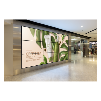 Kit Videowall Comercial 3X3 / Incluye 9 Pantallas 55" / 3 Controladores de 2 Entradas HDMI / Base de Pared
