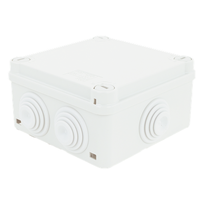 Caja Estanca de PVC Para Derivación y Conexión, 6 Entradas, Tapa con Tornillo de 1/4" de Vuelta, 100x100x50 mm (Área Interna), Uso Exterior IP55, Material que no Propaga el Fuego y Libre de Hálogenos - Imagen 5