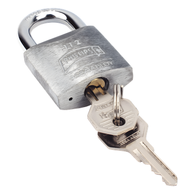 Candado Metálico de Gancho Corto / Llave PH-32 para 4 pernos de combinación / Cuenta con barreno para salida de agua. - Imagen 5