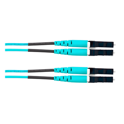 Jumper de Fibra Óptica Multimodo 50/125 OM4, LC-LC Duplex, OFNR (Riser), Color Aqua, 6 Metros (19.69 Pies) - Imagen 3