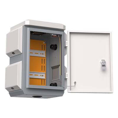 Gabinete de Acero Ventilado para Exterior 180 x 340 x 160 mm con Rieles DIN y 4 Placas Laterales para Montaje de Equipos por Fuera - Imagen 4