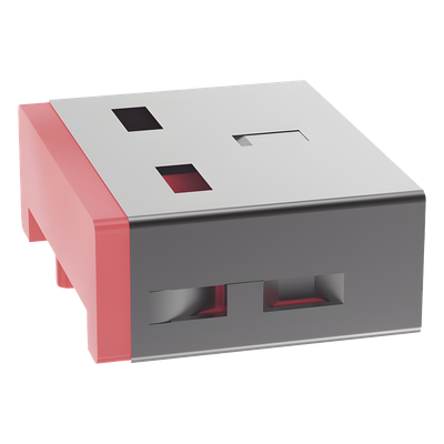 Dispositivo de Bloqueo Smartkeeper, Para Puertos USB-A, Color Rojo, 1 Pieza - Imagen 4