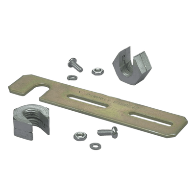 Soporte de Montaje a Techo, para Canaletas FiberRunner 2X2 o 4X4, Uso con Varilla Roscada de 1/2", Color Negro