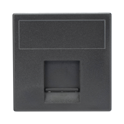 Módulo para Tomacorriente Euroamericano / Color Negro / 45x45 mm (1.77 x 1.77 pulgadas) / Compatible con Torres y Cajas para Escritorio