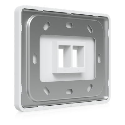 Placa de Pared Horizontal Universal para Keystone de 2 Puertos con Cubierta Pintable, Acabado Personalizable, Paquete con 4 Piezas - Imagen 5