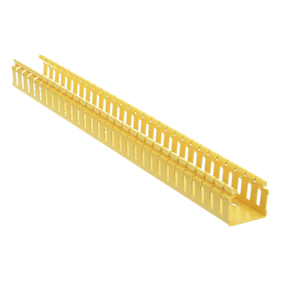 Canaleta Ranurada de PVC sin Tapa, Tipo H (Tapa Abisagrada), 2 in de Ancho, 2 in de Alto y 1828.8 mm de Largo, Color Amarillo - Imagen 5