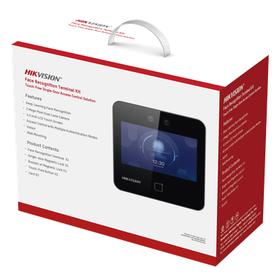 Kit de Control de Acceso TODO INCLUIDO con Lector de Rostros, QRs y Tarjetas / 1,500 rostros / Compatible con App HIKConnect /Incluye Electroimán Botón de Salida y Montajes Z y L para imán / HIK-IA - Imagen 3