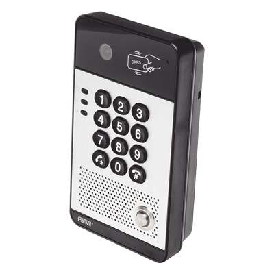 Vídeo Portero IP con 2 líneas SIP, cámara HD, relevador integrado, teclado numérico y lectora de tarjetas RFID para control de acceso, PoE - Imagen 5