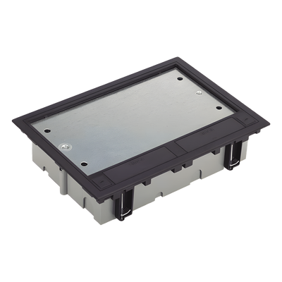 Caja Para Instalación en Piso Falso para Voz, Datos o Contactos Eléctricos / Capacidad para 6 Módulos / Espacio Embellecedor en la Tapa / Profundidad Ajustable de 90 a 120 mm (3.54 a 4.72 pulgadas) / Los Módulos se Adquieren Aparte / (SF610/14CY) - Imagen 4